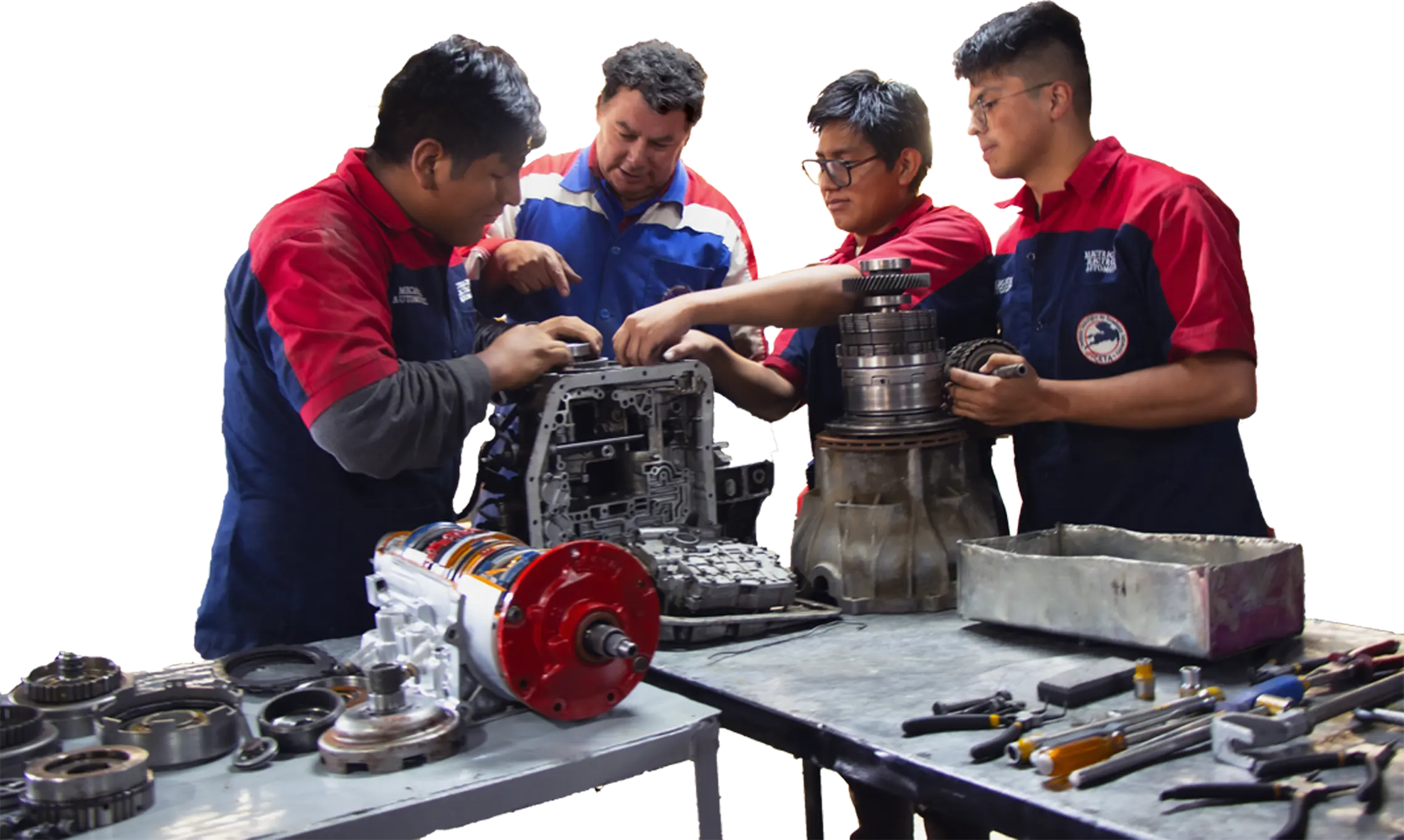 Mecánico trabajando